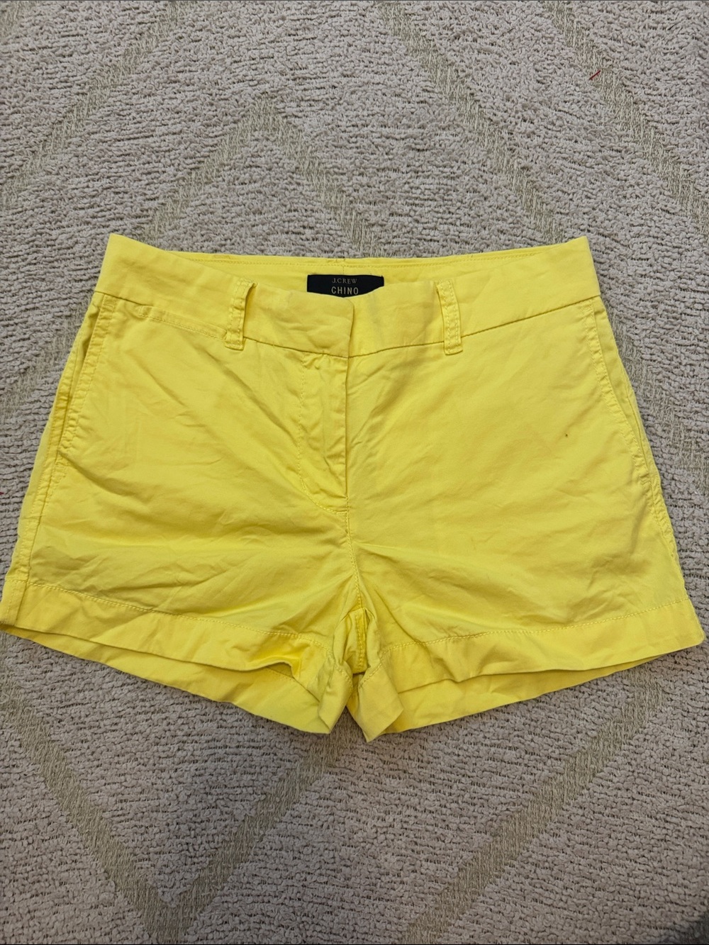 J. Crew Bright Yellow Chino Shorts - Women Sz 2